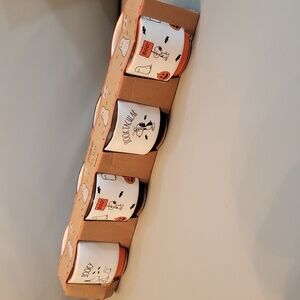 Peanuts Snoopy Halloween Ceramic Ramekin Set of 4 NWT